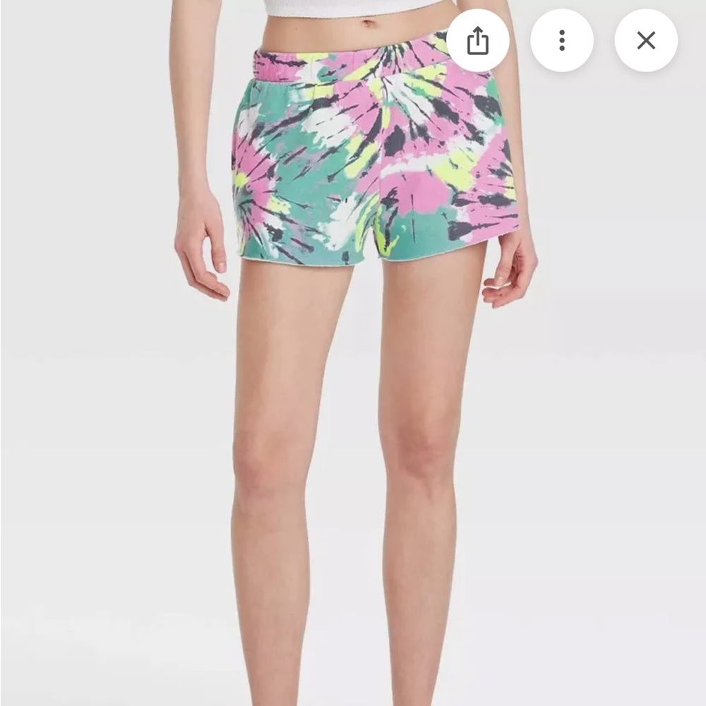Colsie Tie-Dye Athletic Shorts - Pink, Blue, Yellow - NWOT